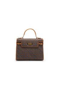 7809I - Woven Lambskin Top Handle Bag