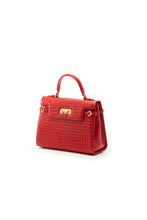 Load image into Gallery viewer, 7809I - Woven Lambskin Top Handle Bag
